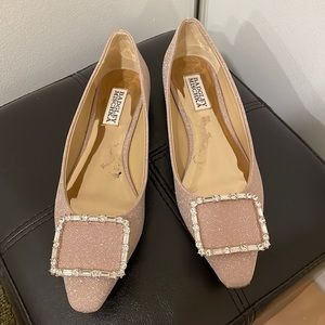 Sparkle Badgley Mischka Flats for wedding